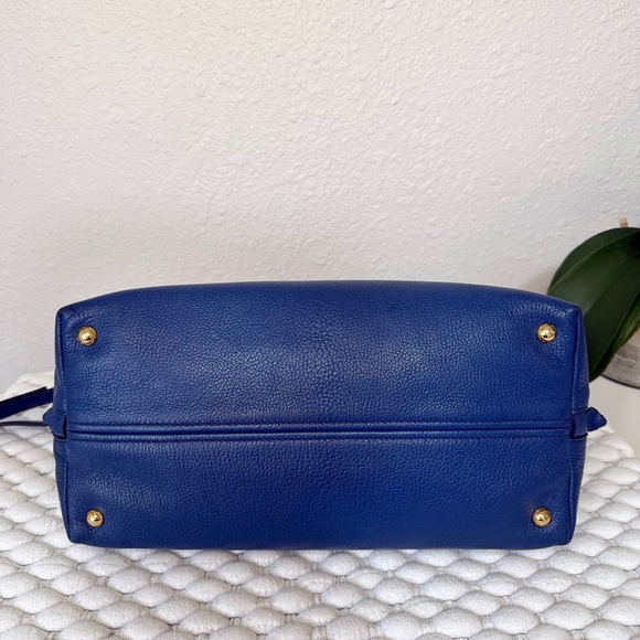 MIU MIU Tote Shoulder Crossbody Bag Leather Blue - Picture 5 of 15